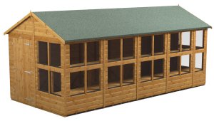 Power 18x8 Apex Potting Shed - Single Door